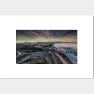 Saltburn by the Sea Sunset Posters and Art